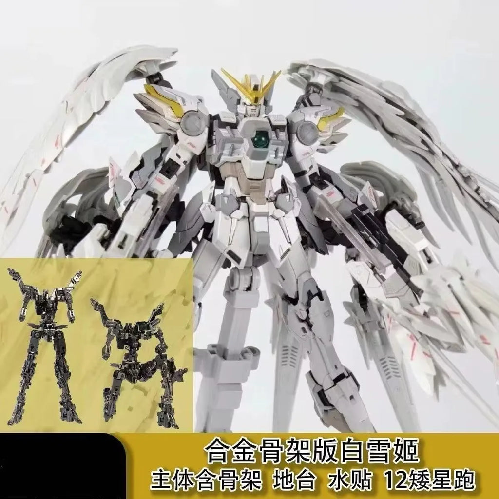 Daban 8827 Wing Zero Snow White In Stock Mg 1/100 Xxxg-00ysw Assembly Model Kit Toy Alloy Skeleton Robot Plastic Gifts