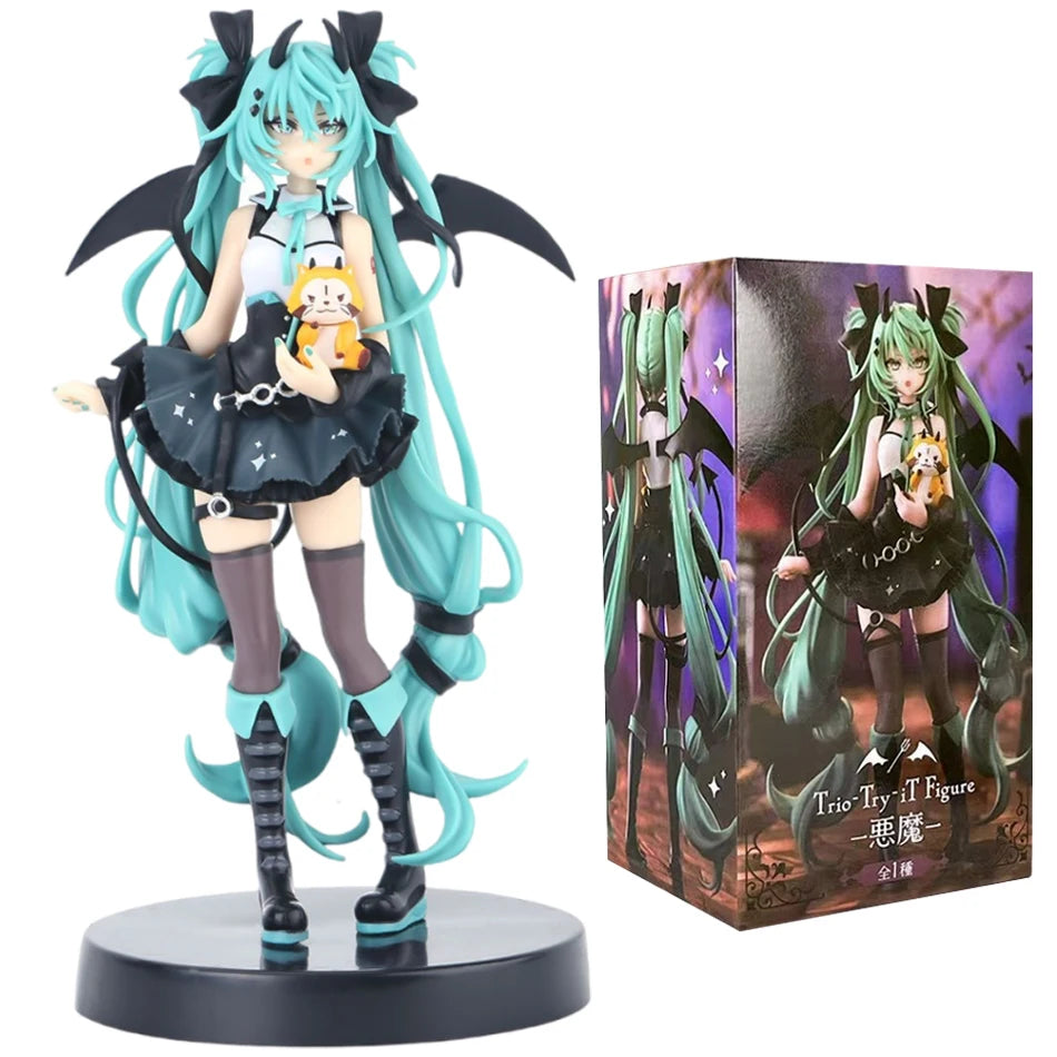 10-20CM Anime Hatsune Miku Figure X Cinnamoroll  Peripheral Collectible Kawaii PVC Models desktop Decorations Children Gift