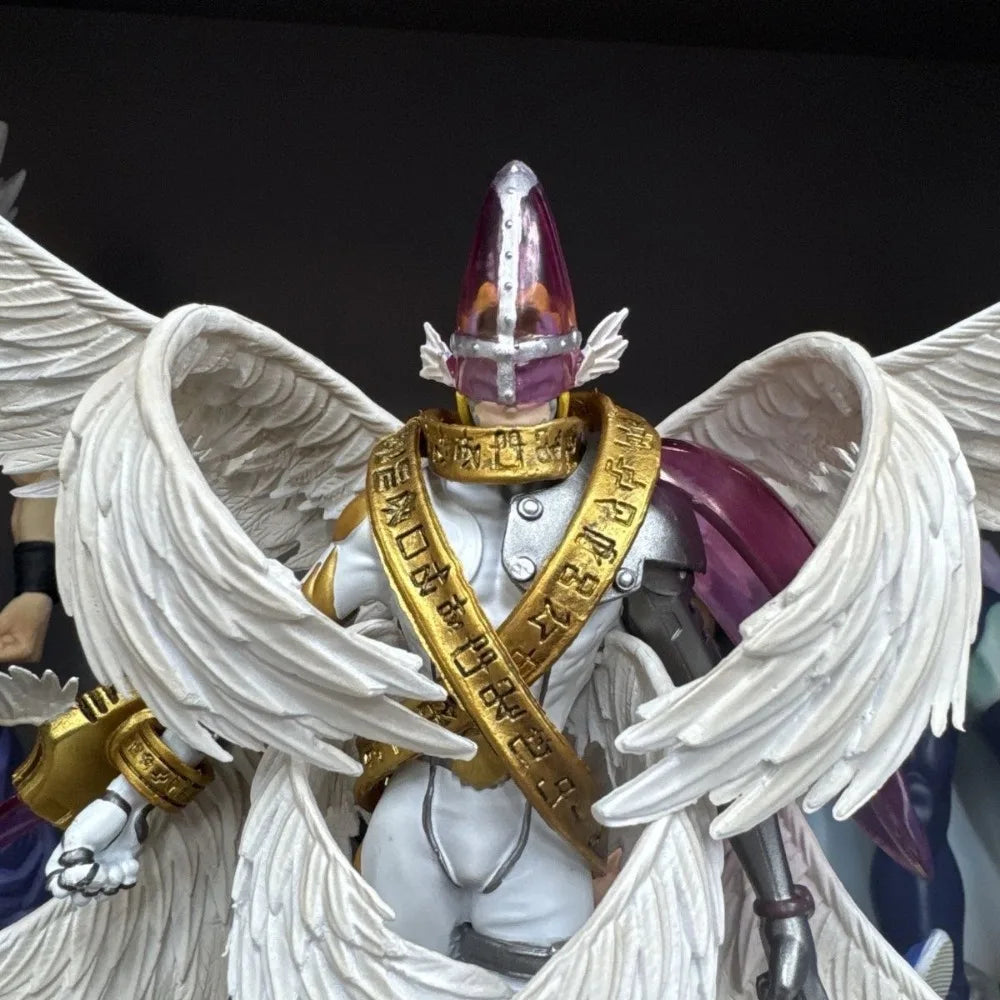 22cm/8.6in Anime Digimon Adventure Figure Entirely body Holy Angemon Action Figures Pvc Statue Collection Model Toys Gifts