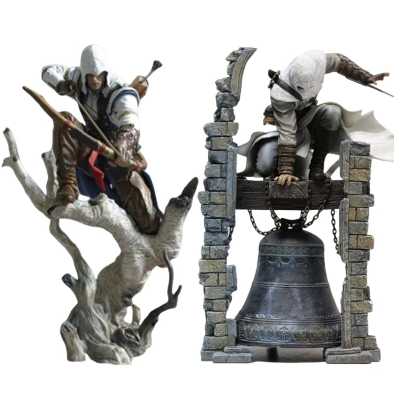 Assassins Creed Series Action Figure Toys Edward James Kenway Connor Figuras Game Anime Peripheral Model Ornament GK Statue Gift