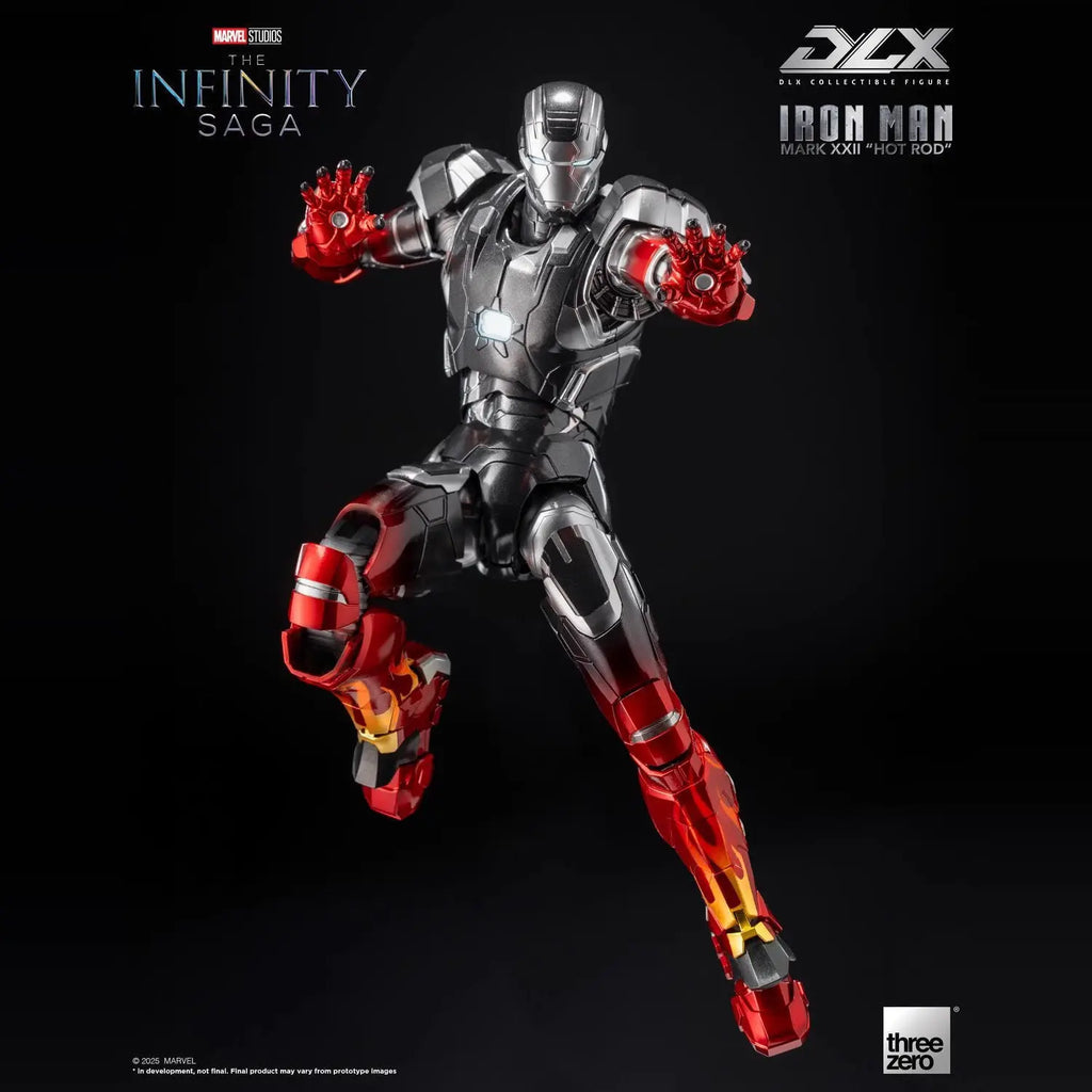 Threezero 3a Marvel Studios The Infinity Saga Iron Man Mark 22 (Mk22) Hot Rod Action Figure Collectible Model Toy