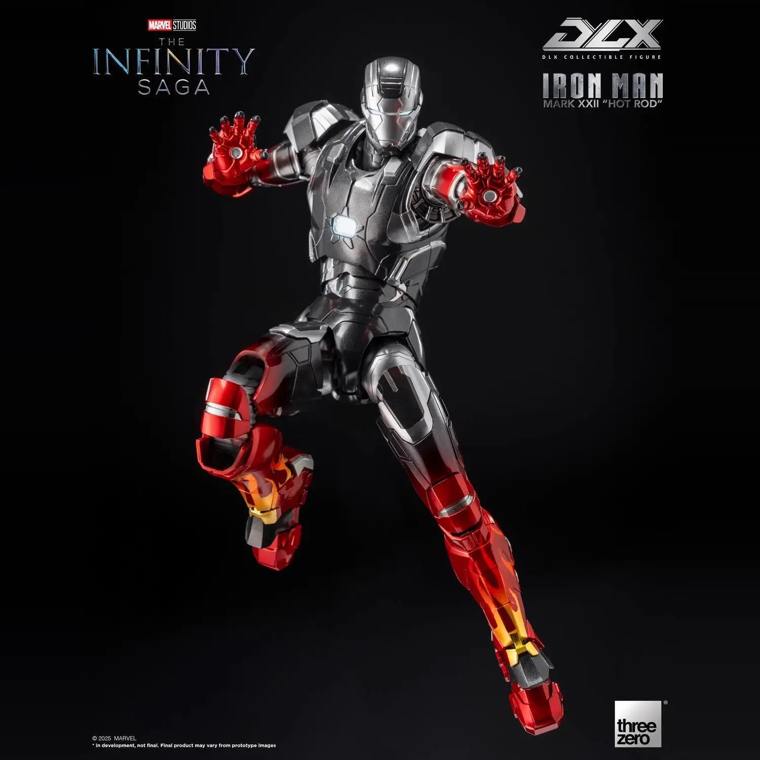Threezero 3a Marvel Studios The Infinity Saga Iron Man Mark 22 (Mk22) Hot Rod Action Figure Collectible Model Toy