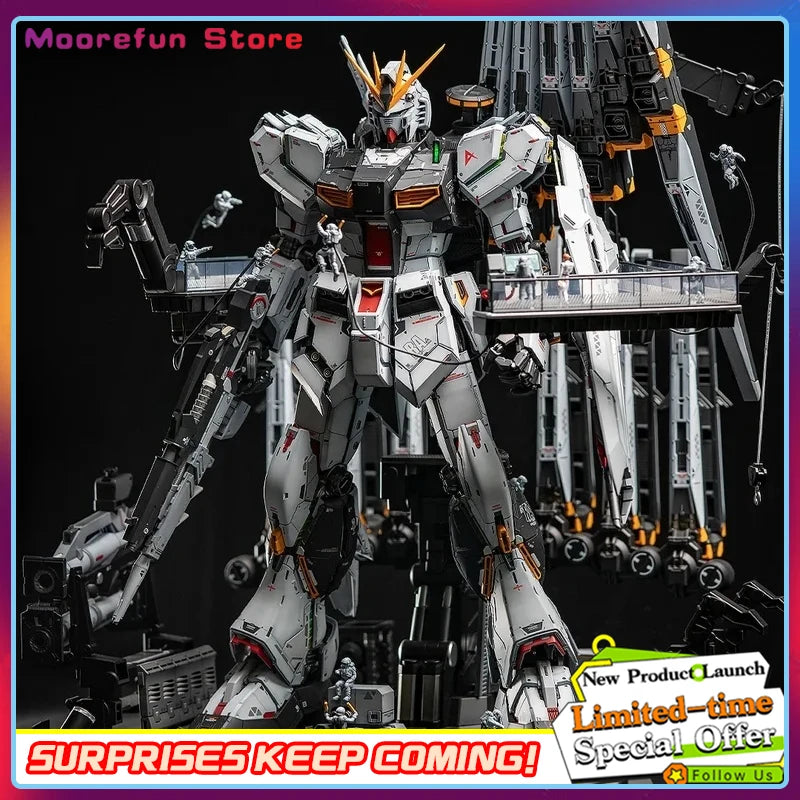 【IN STOCK】Daban 1/60 PG RX-93 V Metal Structure Action Figures Equipped With Floating Cannon Assembly Model Collect Kid Toys