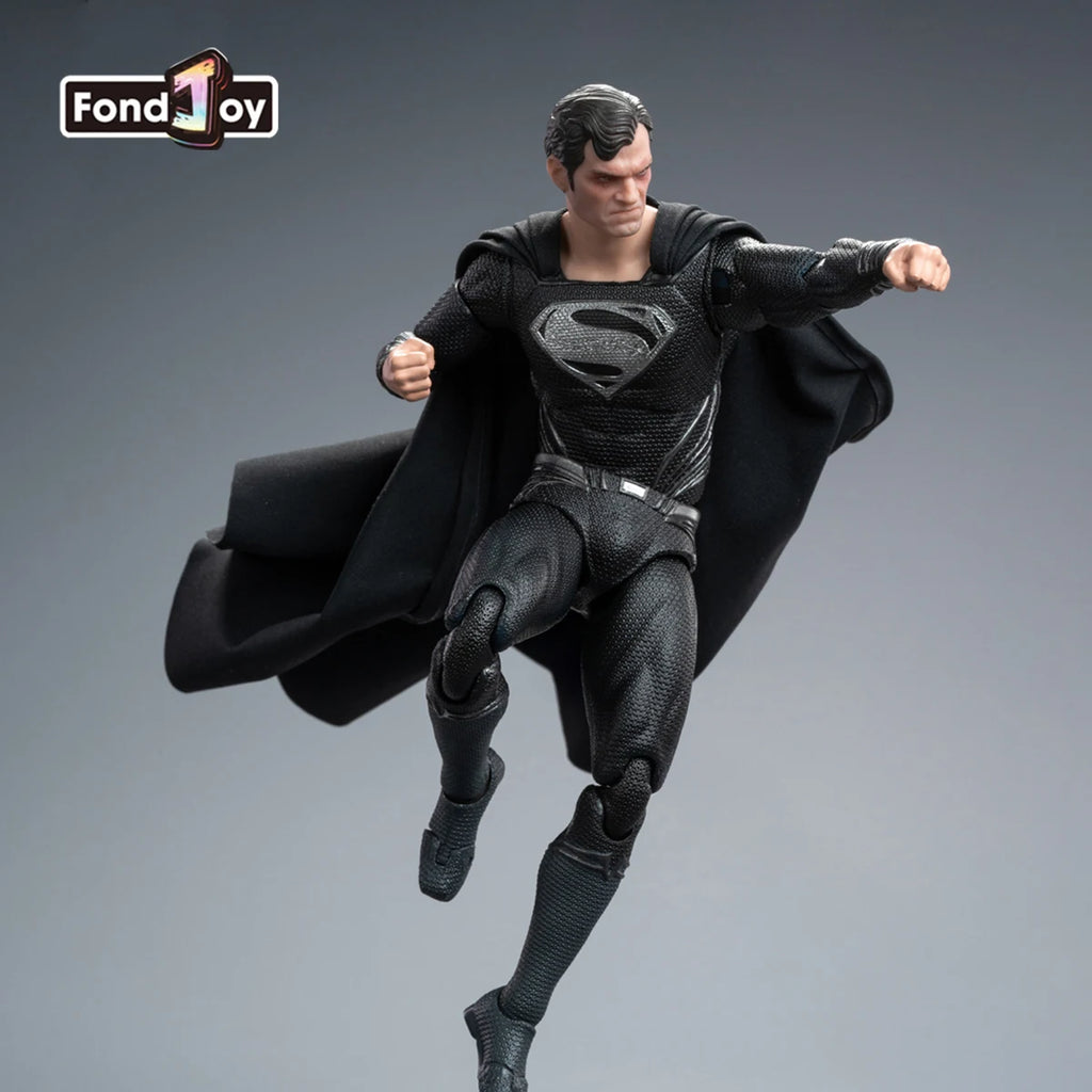 FondJoy Superman Action Figure 1/9 DC Justice League Black Superman 2.0 Anime Figurine Collection Model Joints Movable Toys Gift
