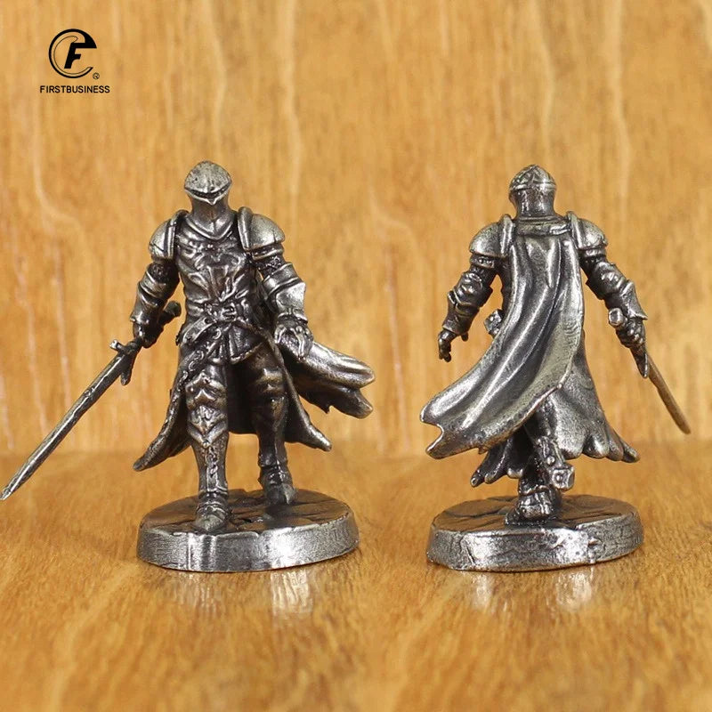 Brass knight statue, war legion soldier model, brass material, desktop decorations and collectibles, Christmas gifts