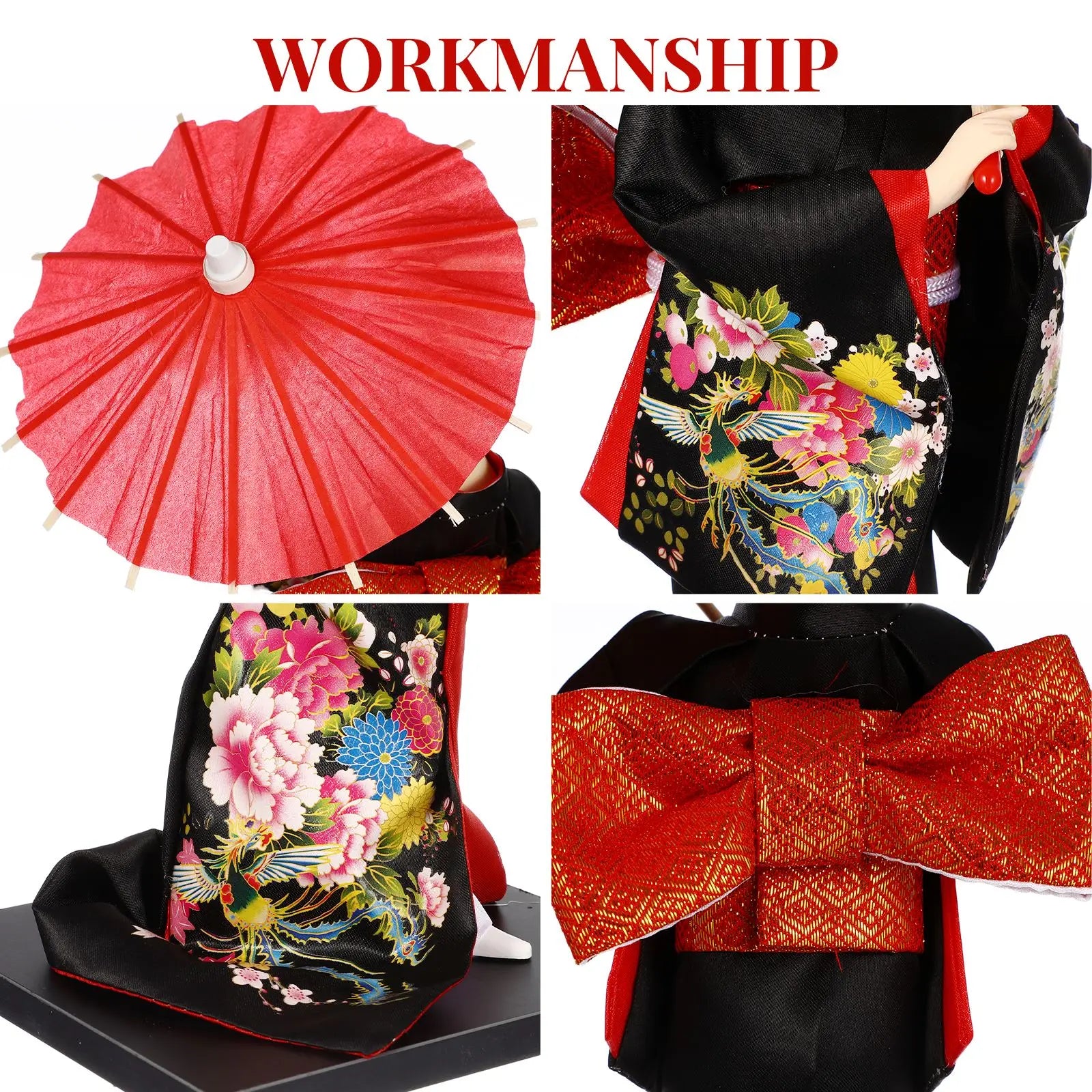 Kimono Geisha Japanese Geisha Figurine sushi shop tabletop ornament Japanese Kimono Girl Statue home restaurant Geisha deco