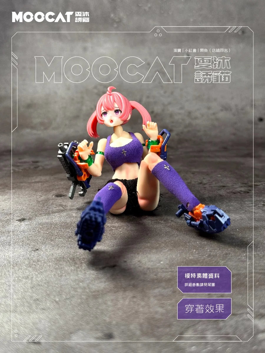 【No Figure】1/12 Scale Female Mini Sleeves Arms Calf Cover Long Socks for 6in Action Figure Romankey Gynoid Kotobukiya Model