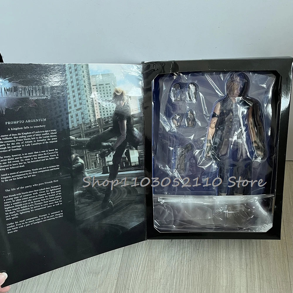 PLAY ARTS Figure Prompto Argentum Action Figure Anime Model Toy Joint Movable Decoration Collection Doll Christmas Gift