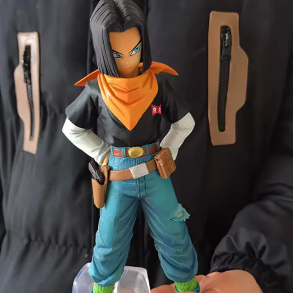 2026 24CM Dragon Ball Z Android 18 17 Anime Figure Action Figure Pvc Model Statue Collection Decoration Toy Ornaments Xmas Gifts