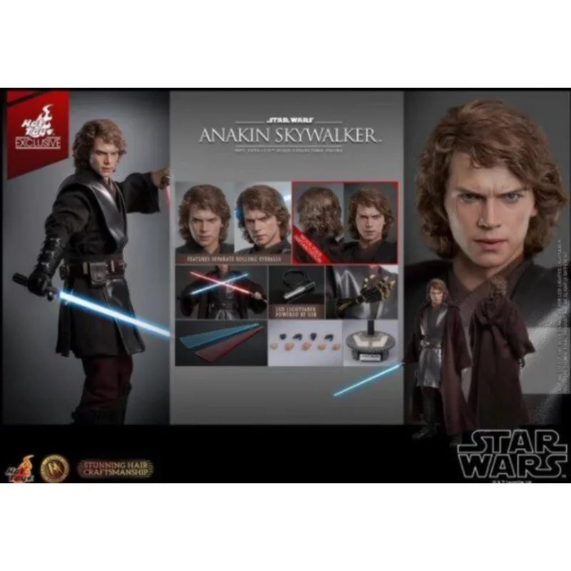 24-hour Shipping HotToys HT DX34AE Anakin Skywalker Hair Transplant Version Star Wars 3 Action Figures Gift Collection