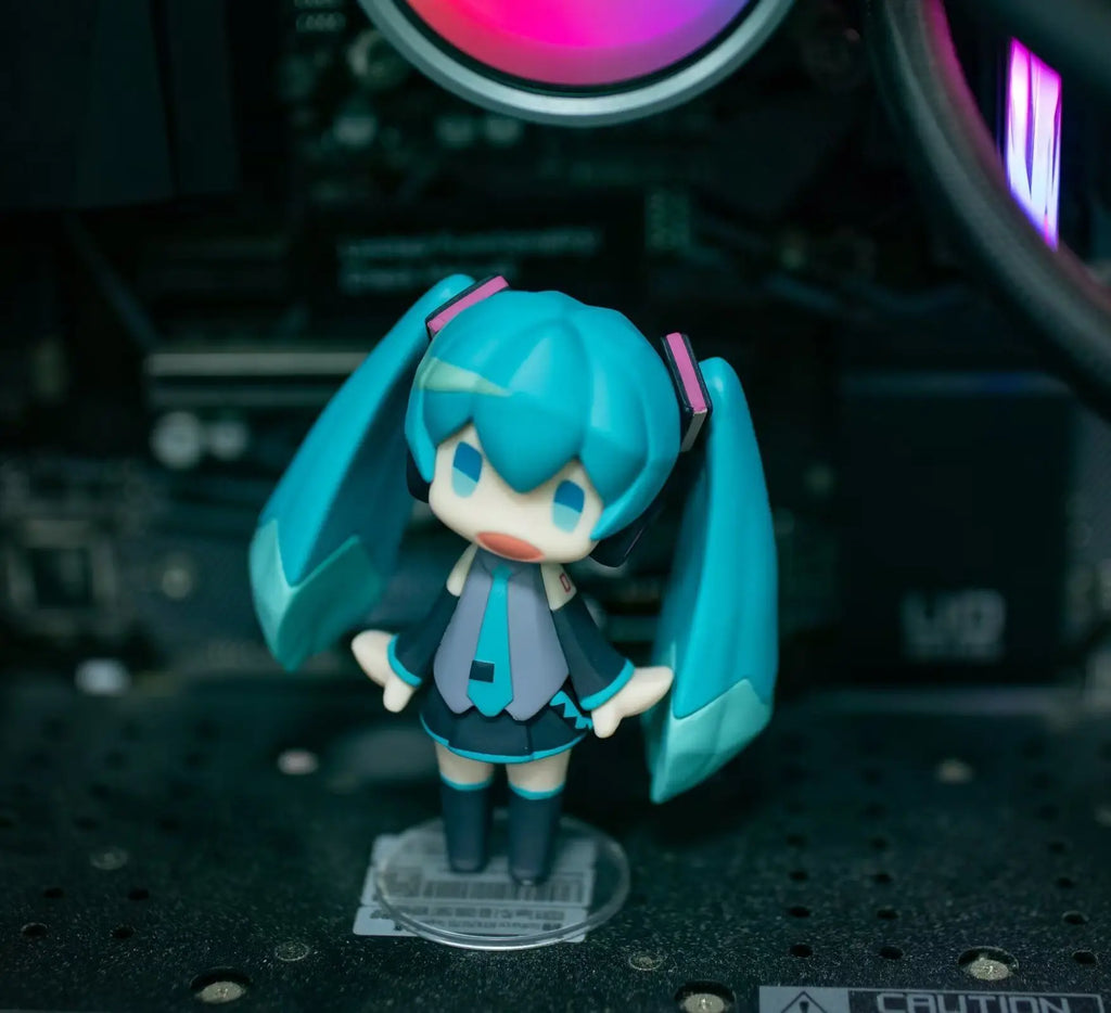 Boxed 2024 New 10CM Anime Hatsune Miku kawaii Q version figure PVC Model toys doll Decoration collection ornaments gifts