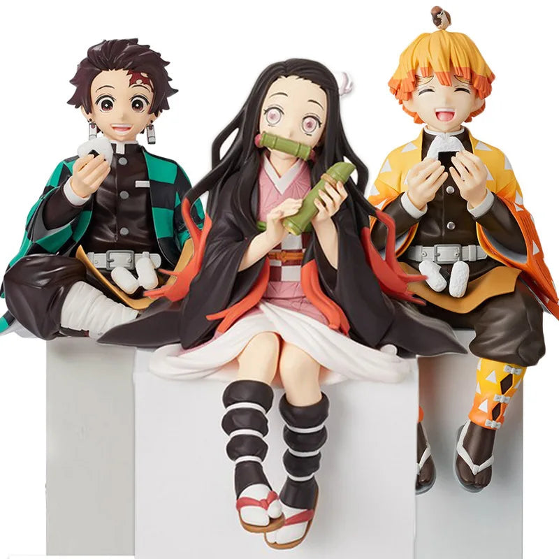 5pcs  Anime Figure Demon Slayer Kimetsu No Yaiba Anime Action Figures Tanjiro Nezuko I Models Perfect Gift for Fans Toy