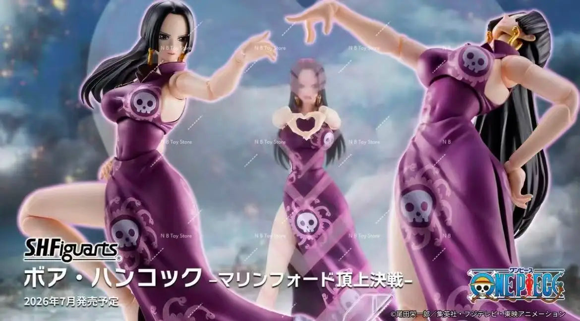 New Original Bandai ONE PIECE S.H.Figuarts SHF Boa Hancock Marineford Action Figure PVC Model Toys