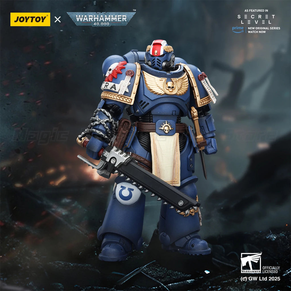 【In stock】JOYTOY Warhammer 40K Ultramarines Titus with Laurels of Victory 1/18 Action Figure Model Toy