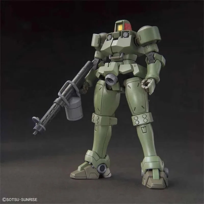 Bandai Original HGUC Gundam Leo Maganac Gunpla OZ-06MS LEO Assembly Model Kit Collectible Anime Action Figure Toy Gift for Boys