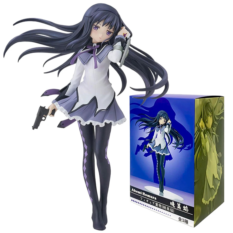 Anime Puella Magi Madoka Magica Figur 16,5 cm Akemi Homura Actionfigur PVC Modell Sammlerstück Geschenkidee auf Lager