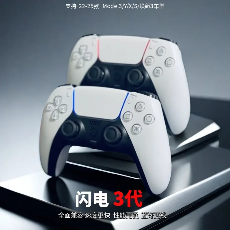 For Tesla Model 3 Y/S/X  Vibration Bluetooth Game Controller Rgb Wireless Bluetooth Direct Connect Touchpad Control Controller