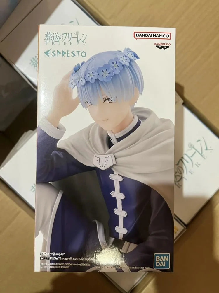 BANDAI Original Frieren: Beyond Journey's End ESPRESTO Flower Crown Himmel Action Toy Figures PVC Model Doll Kids Christmas Gift