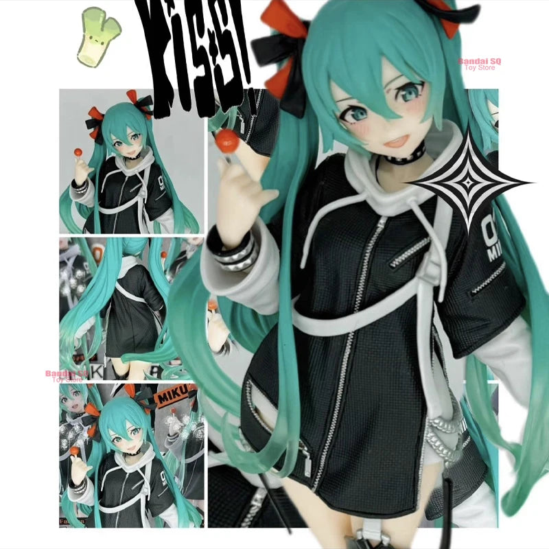 Neue Original Taito Vocaloid Hatsune Miku Mode Anime Figur Punk Zukunft Sammlung Desktop Decor Modell Spielzeug Weihnachten Geschenk