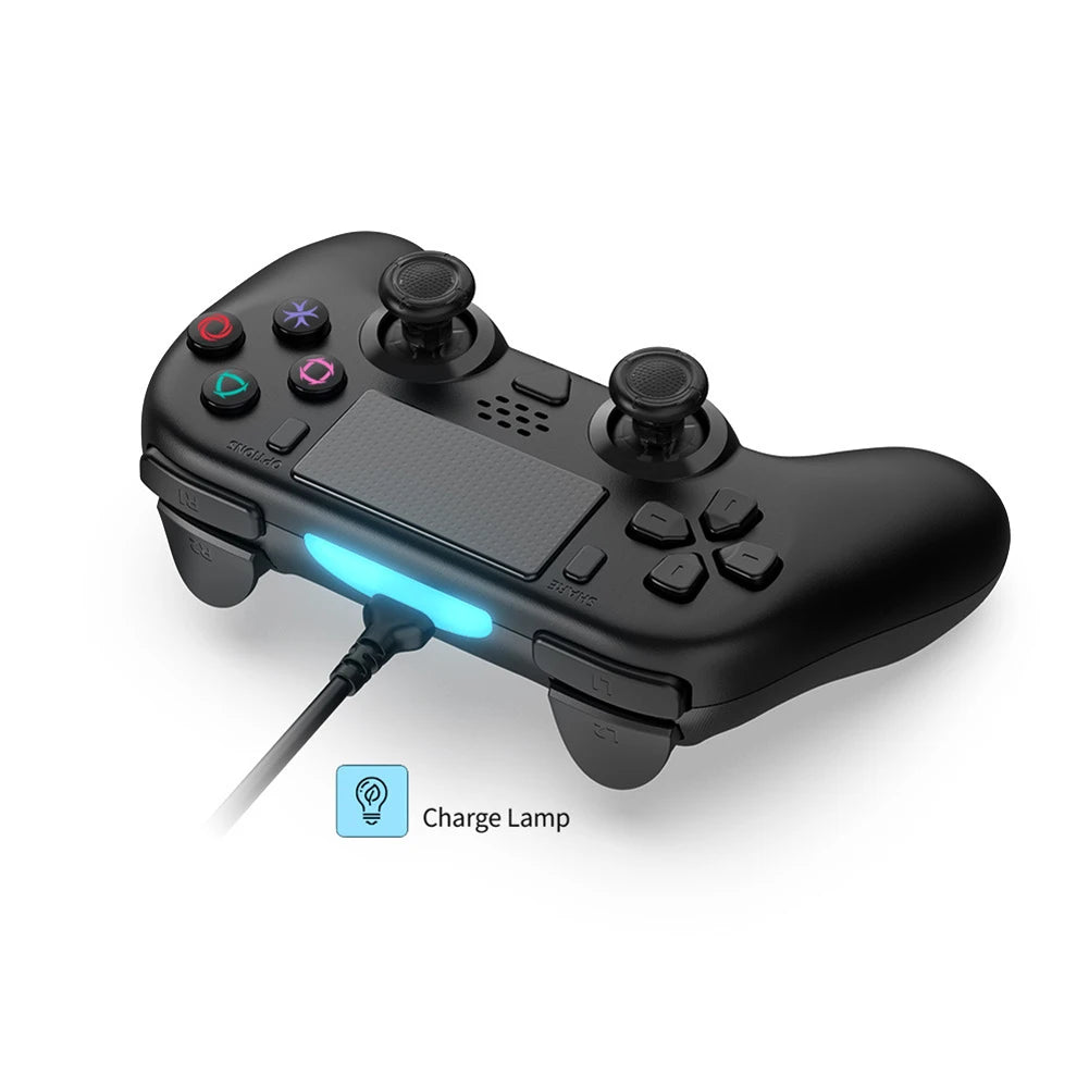 Kabelgebundenes Controller-Gamepad für PS5/PS5 Slim/PC mit Turbo/Dual-Vibration/6-Achsen-Gyroskop