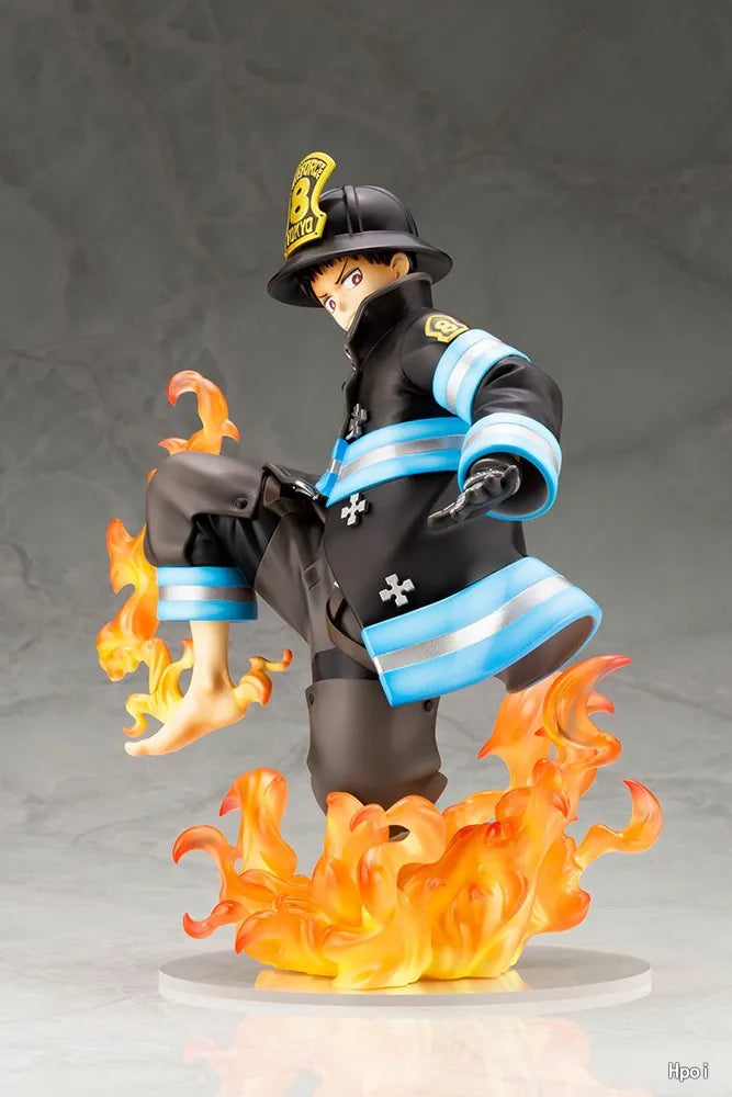 【In Stock】Original KOTOBUKIYA ARTFX J Fire Force Shinra Kusakabe Anime Finished Model Toy Gift