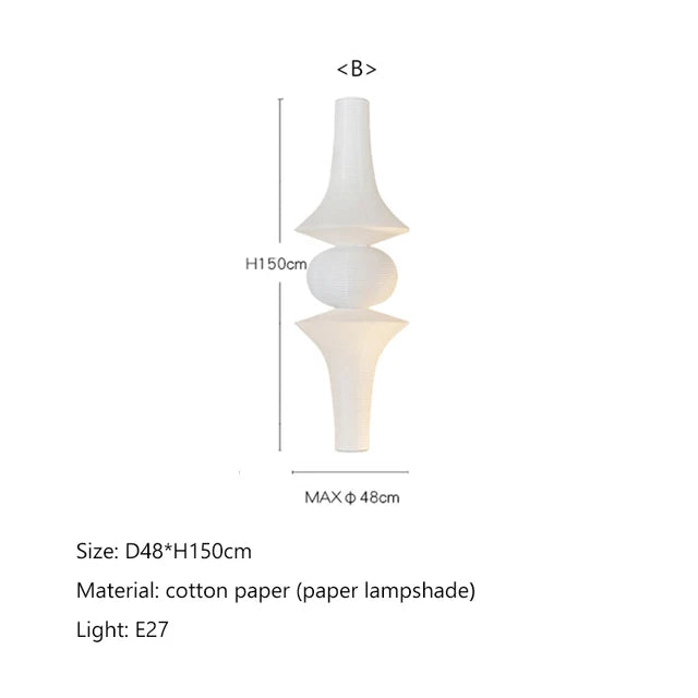 Janpanese Akari Rice Paper Lamp modern Noguchi Yong Pendant Lamp Living Room Bedroom Corner Designer Light