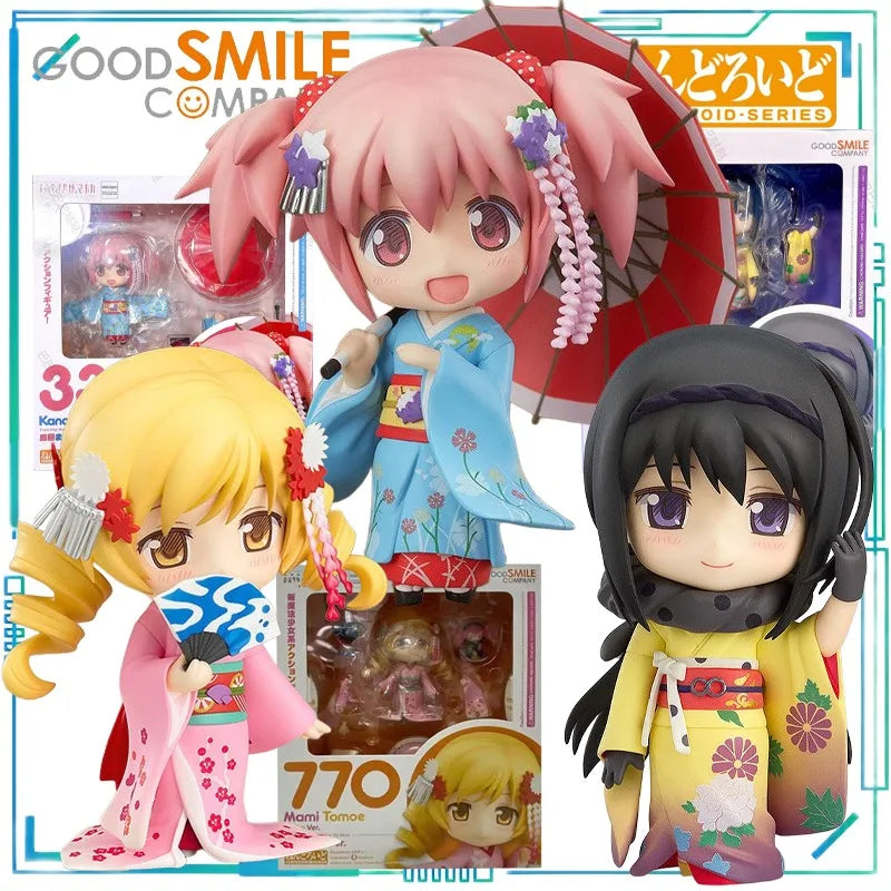 GSC Genuine NENDOROID Series PUELLA MAGI MADOKA MAGICA Mami Tomoe，Madoka Kaname Mobile Model Toy 332，722，770 Collection Toy