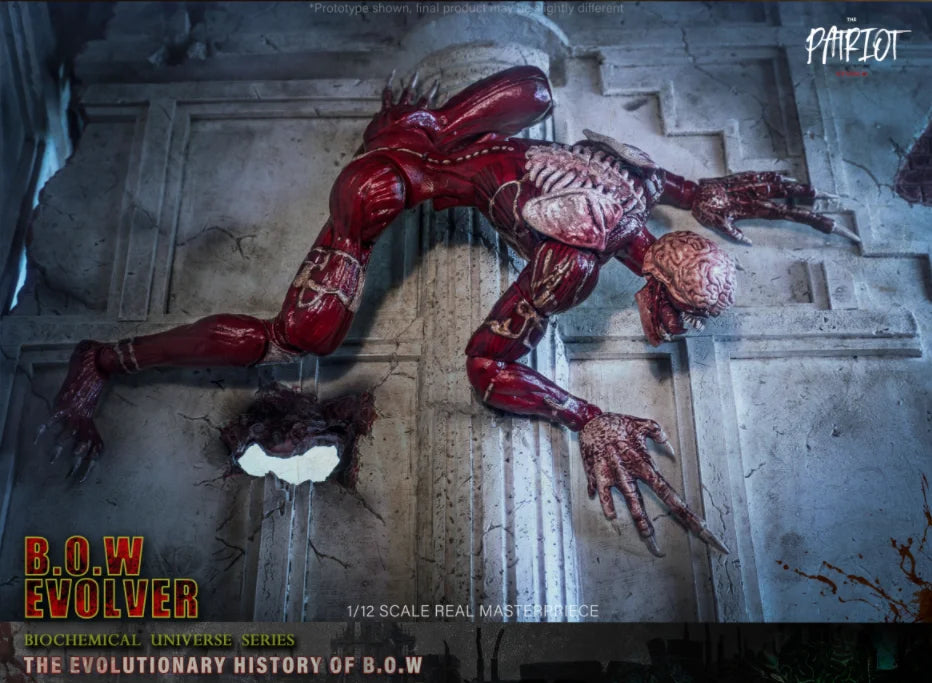 Patriot Studio 1/12 B.O.W Evolver Mutated Monster Figure Movable Model Soldier Action Figure Body Doll for Collection