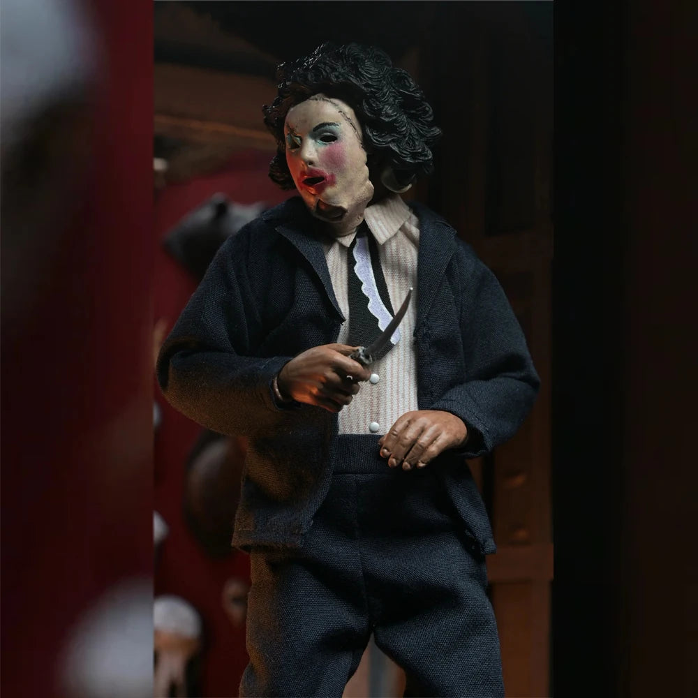 NECA NEW Texas Chainsaw Massacre - Leatherface with Pretty Woman Mask 8" Clothed Action Figure Model Doll Garage Kit