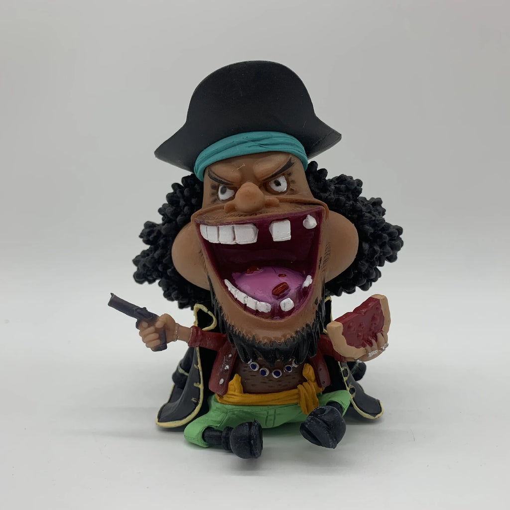 One Piece Chibi Big Head Statues - Luffy Zoro Sanji Nami Boa Hancock - Dashboard Ornaments, PC Case Decor, Collectible Figurines