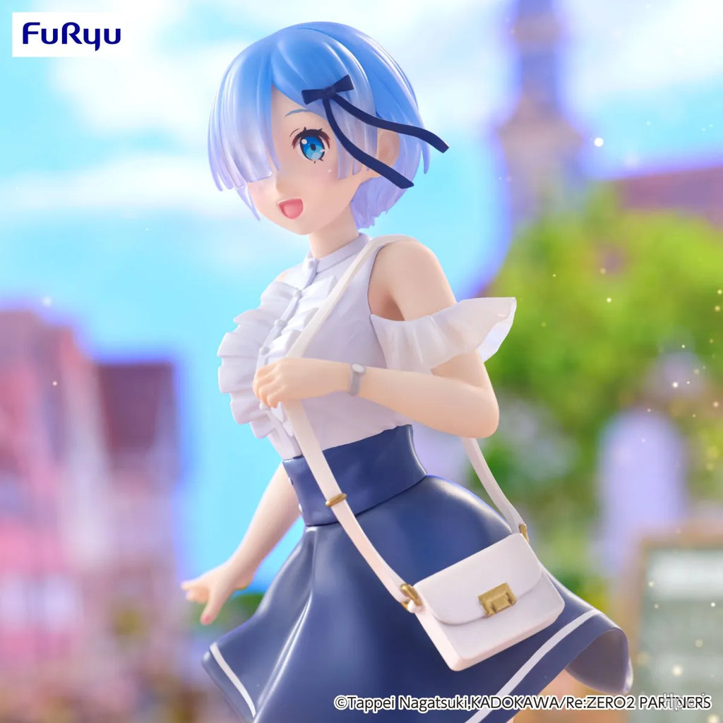 В наличност Оригинална предварително боядисана FuRyu Trio-Try-iT фигура Re: Zero Kara Hajimeru Isekai Seikatsu Rem Декорация на модел на аниме фигура