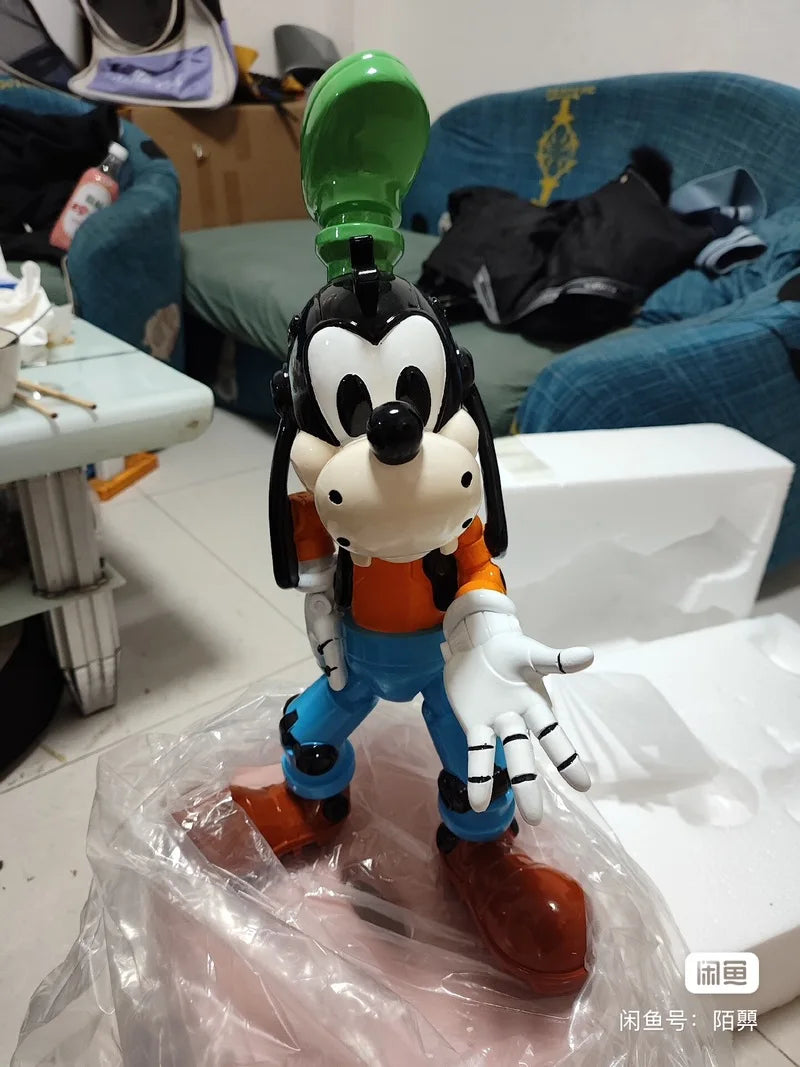 Original BLITZWAY Disney Pinocchio Alloy Movable Mechanical Goofy Action Figure Collectible Mickey Model  Led Eyes Birthday Gift