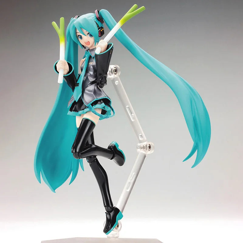 Anime FIGMA Hatsune Miku Actionfiguren Bewegliche Gelenke Enthalten Die Requisiten Desktop-Dekoration Sammlung PVC Modell Spielzeug Kinder Geschenke