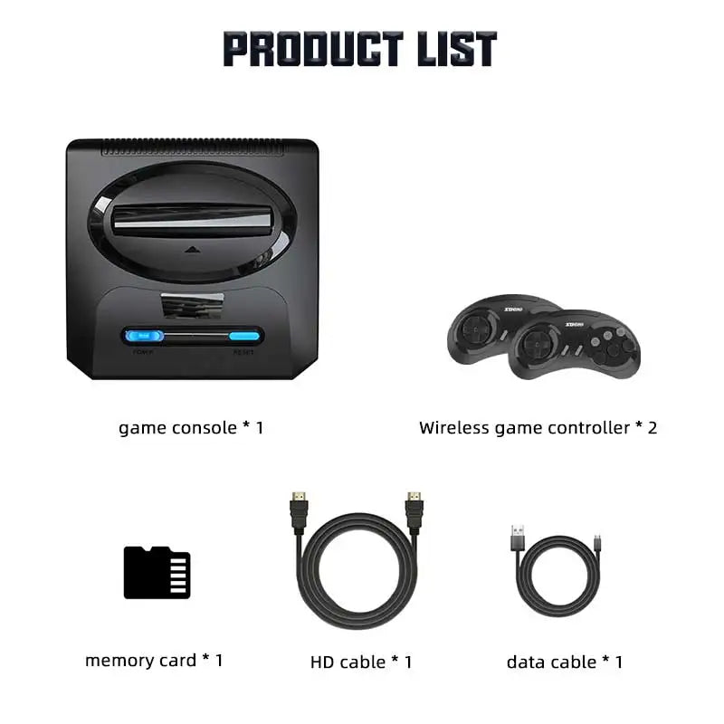 VILCORN Video Game Console For Sega Mega Drive Genesis FC Dendy 16BIT Segas-MD Console Support HDMI Output 4k Retro Game Machine