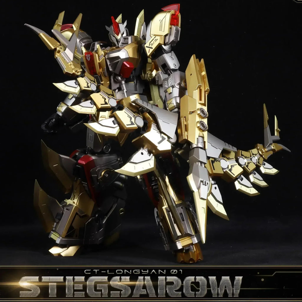 Auf Lager Cang-toys CT-LONGYAN 01 STEGSAROW Beast Volcanicus Stegosaurus Transformation Actionfiguren Spielzeug Geschenksammlung