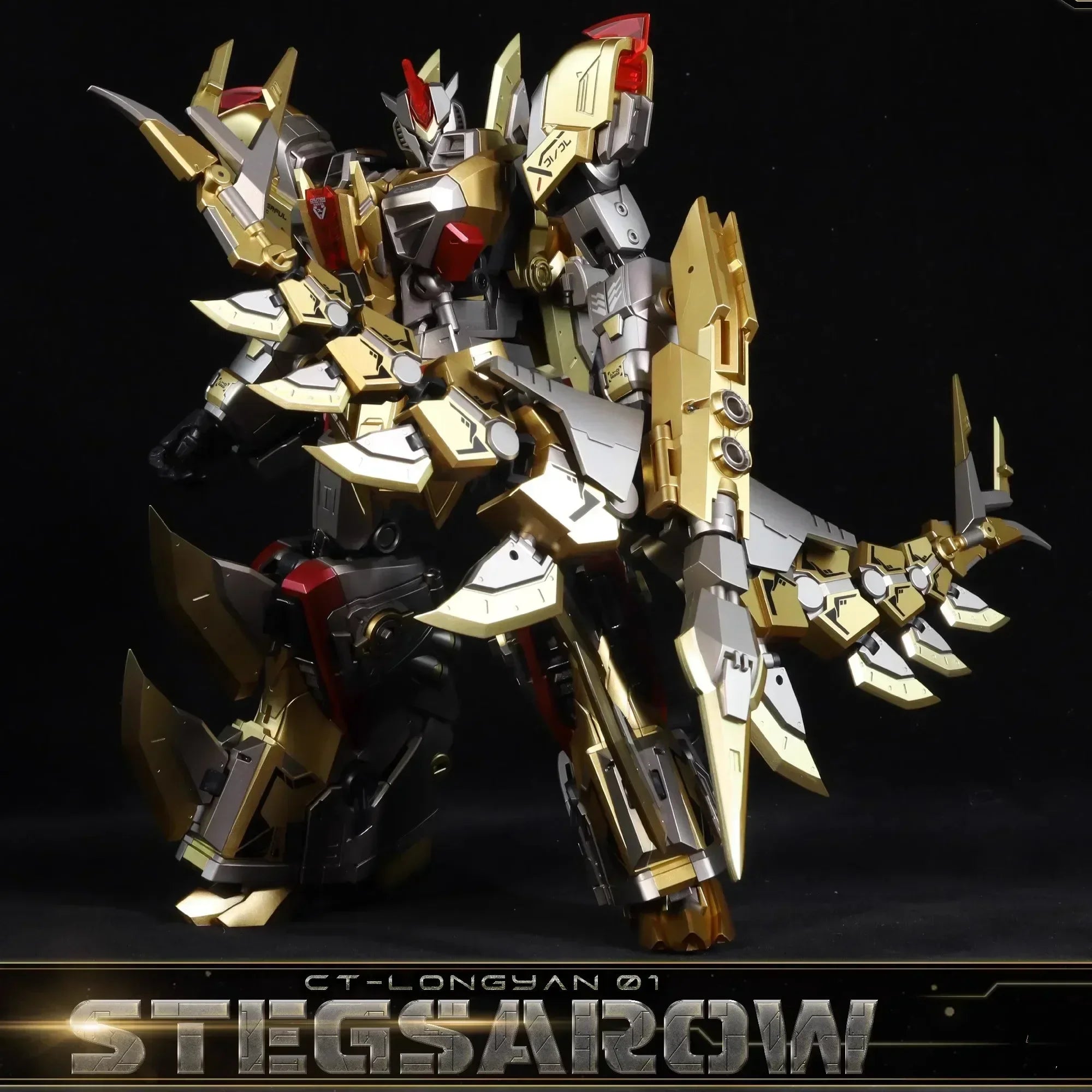 Auf Lager Cang-toys CT-LONGYAN 01 STEGSAROW Beast Volcanicus Stegosaurus Transformation Actionfiguren Spielzeug Geschenksammlung