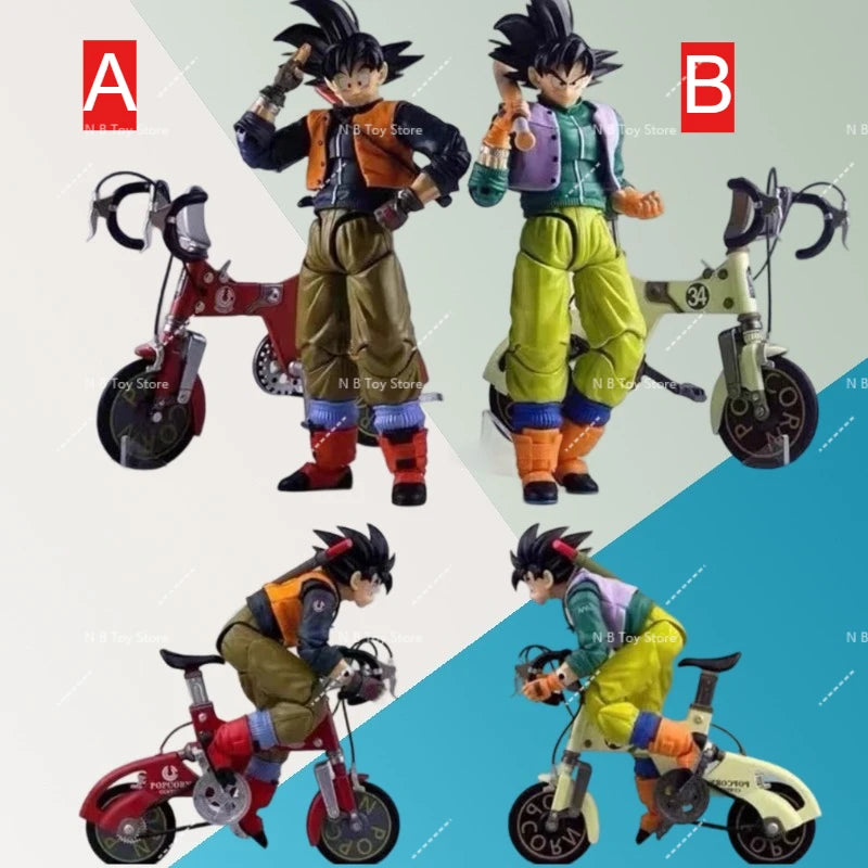 In Stock Tonsarettoys Kamione 01a 0lb Dragon Ball Z Shf Page Page Son Goku Ride Bicycle Suitcase Animation Accessories