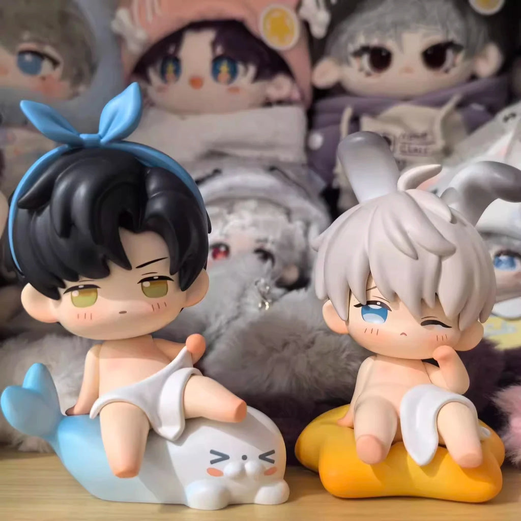 Love And Deepspace Anime Toy Xavier Zayne Rafayel Sylus Cute Dress Up Figurine Model Desktop Decoration Game Anime Peripherals