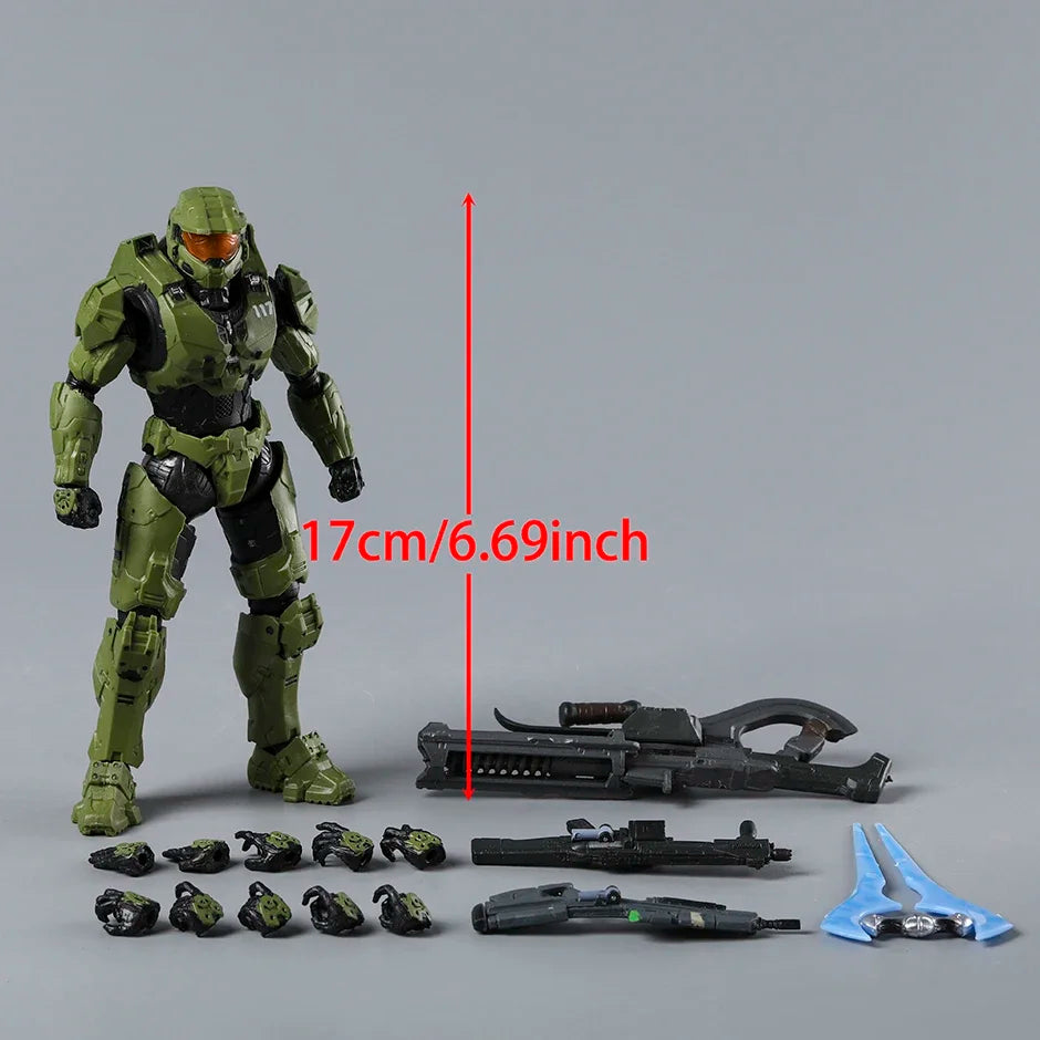 Infinite 1/12 Scale Master Chief Mjolnir MK VI (GEN 3) Action Figure Doll PVC Desktop Toy Model for Colletible