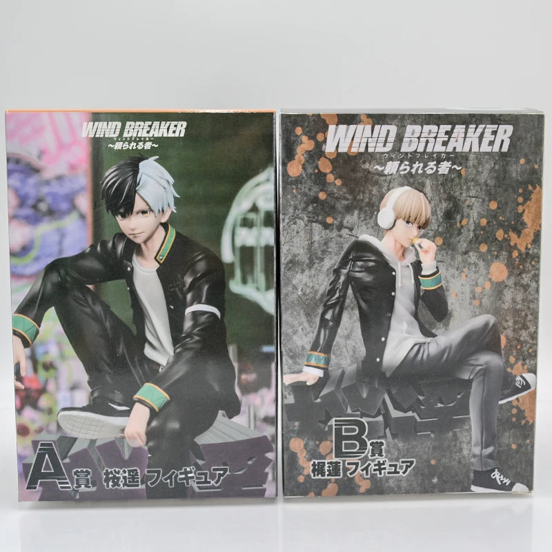 15cm Wind Breaker Sakura Haruka Anime Figure Noodle Stopper WIND BREAKER Kaji Ren Action Figure Collectible Model Doll Toys Gift