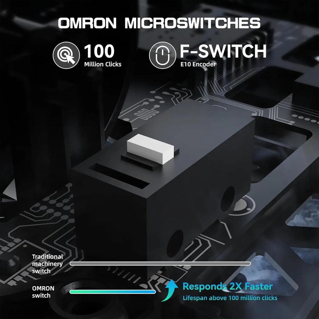 ATTACK SHARK R5 Ultra 39g Carbon Fiber 8000Hz Wireless Gaming Mouse, 42000DPI, PAW3950MAX Sensor, Nordic 52840 Chip, Tri-Mode