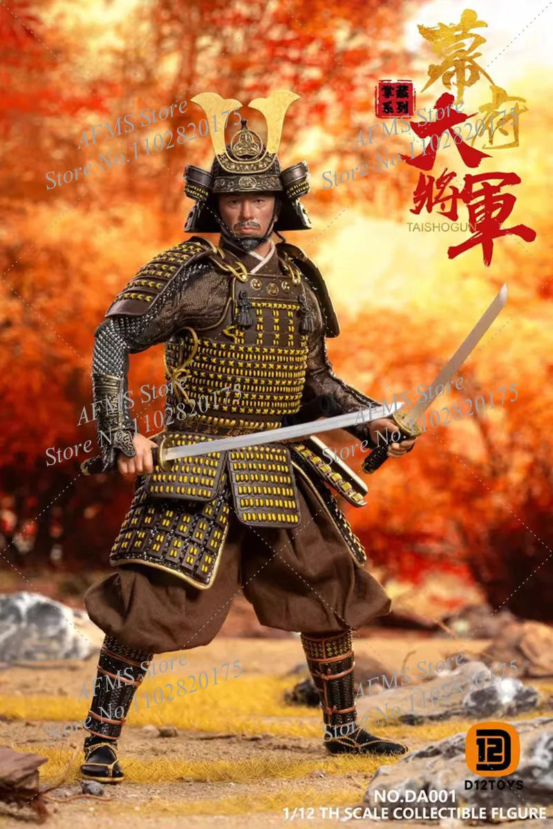 D12TOYS DA001 1/12 Scale Collectible Figure Samurai Warlord The Shogun Armory Collection 6Inch Action Figure Soldier Dolls