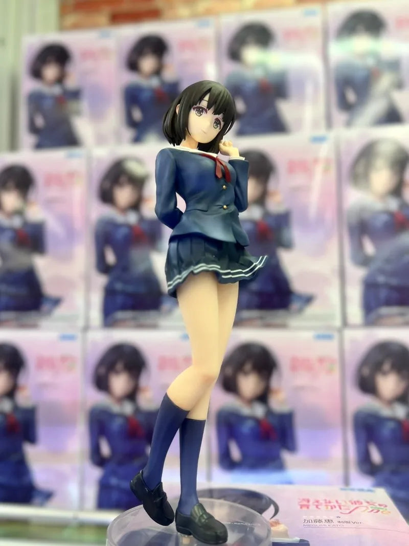 In Stock Genuine Sega Saekano -How To Raise A Boring Girlfriend Fine Luminasta Megumi Kato Uniform Ver. Model Toy Collectibles