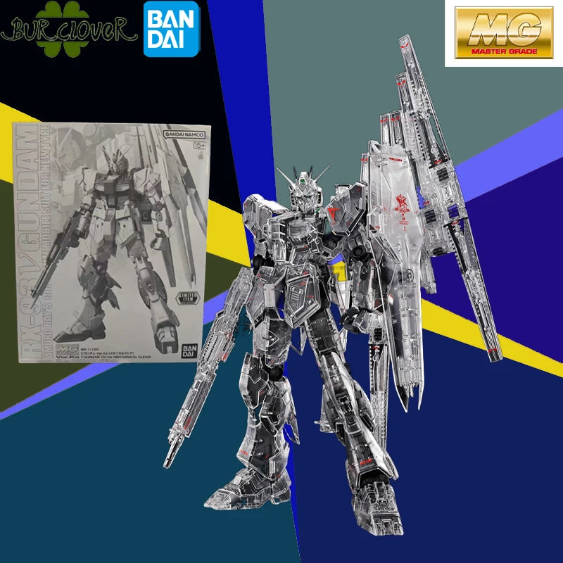 GENUINE BANDAI MG OTHER LIMITED EDITION RX-93 Ν GUNDAM VER.KA [MECHANICAL TRANSPARENT EDITION]HIGHLY PLAYABLE ASSEMBLY TOYS