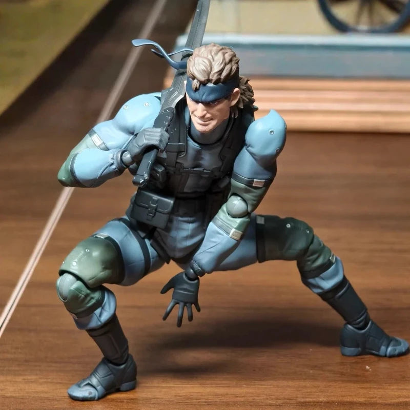 Figma Solid Snake Action Figure 1/12 Scale 6 Inch Japanese Classic Game Mgs2 Male Full Set Articulated Doll Birthday Gift