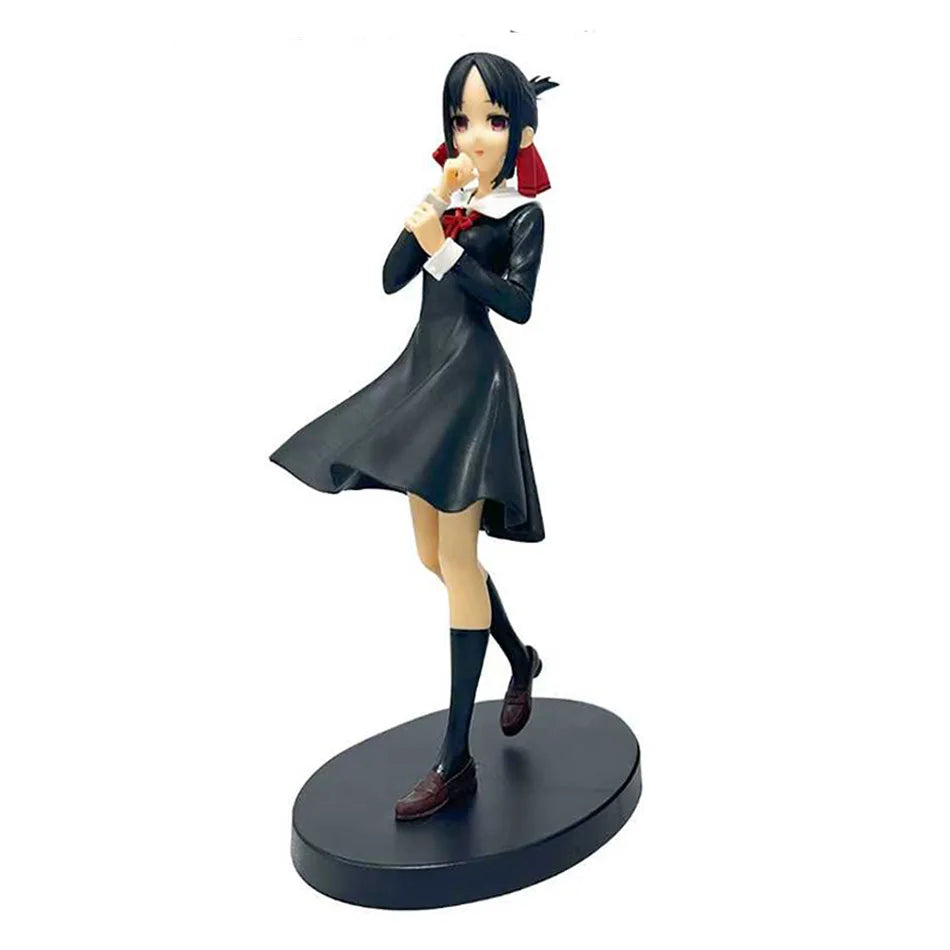 18cm Anime Figure Love is War Fujiwara Chika Shinomiya Kaguya Kawaii Girl  Action Figure Collectible Model Doll Toy Gift