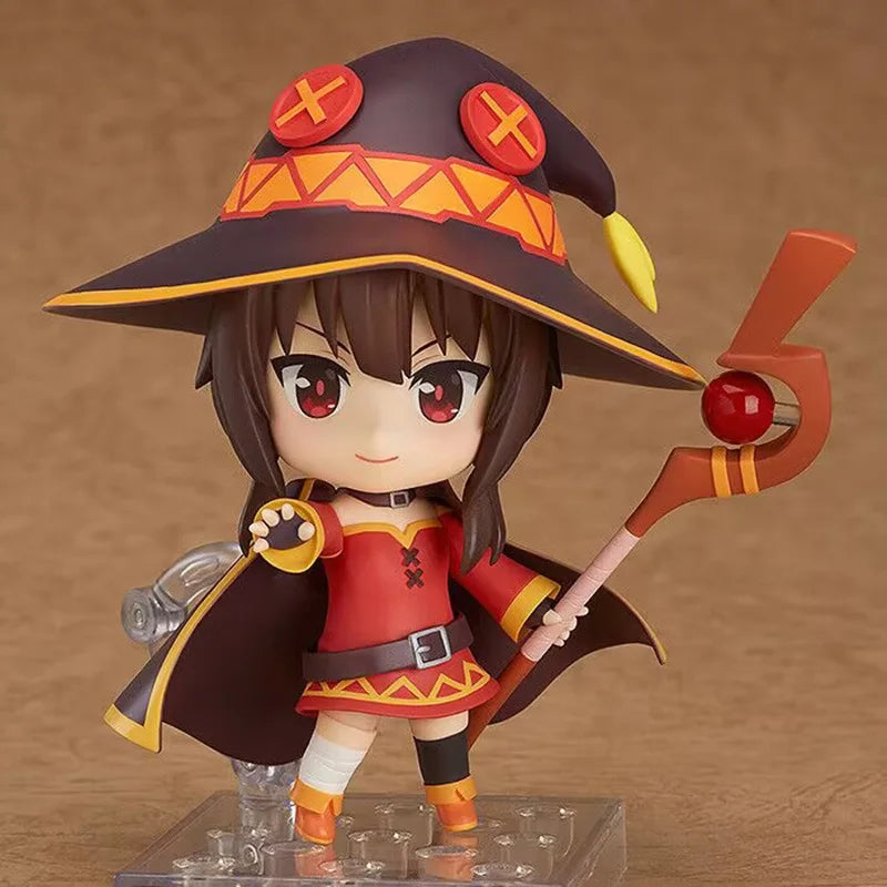 10cm Gsc Megumin No 725 Q Version Articulated Action Figure Collectible Anime Model Desktop Decor For Anime Fans Gift