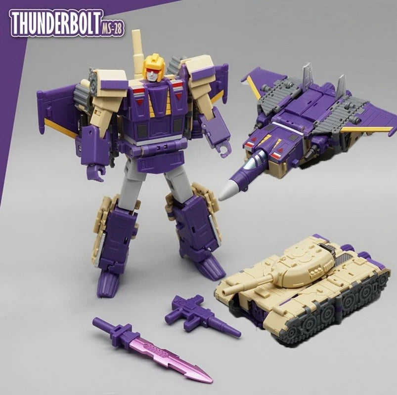 Blitzwing Thunderbolt Transformation MFT MS28 MS-28 Mini Pocket Action Figure Robot Model Collection Deformed Toys Gift