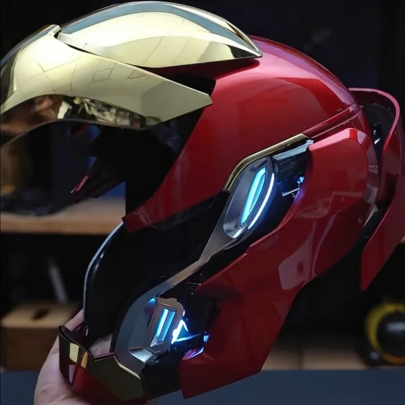 Iron Man MK50 Figure 1:1 Wearable Cos Mask Voice-Activated Deformation Helmet Around Animation Derivatives Model Toy Gift Boy