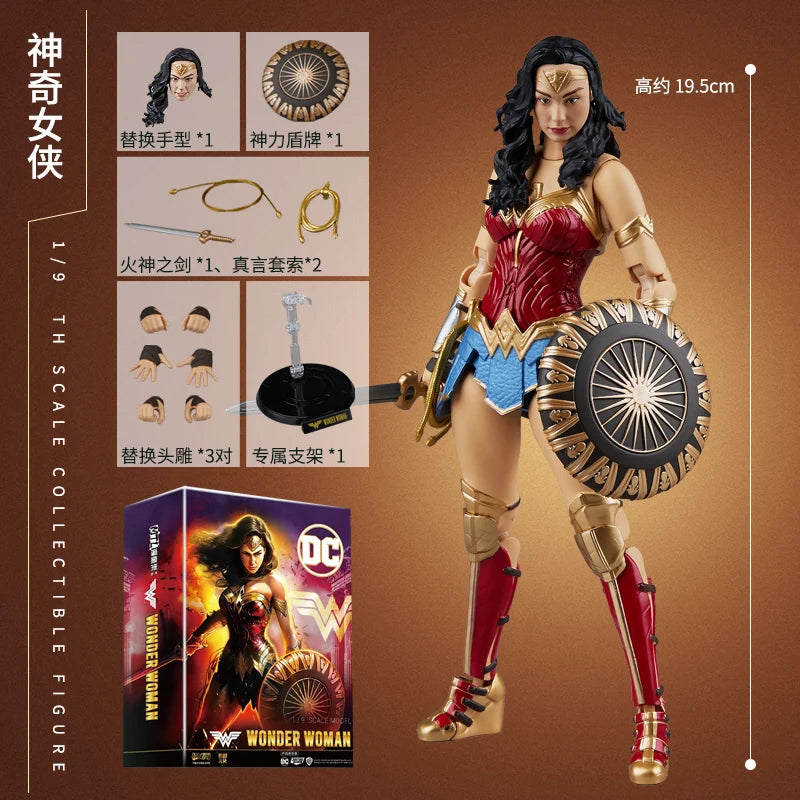 Fondjoy Justice League Ben Batman Figure Superman Batman Wonder Woman Aquaman Mera Anime Figures Collectble Models Toys Gift